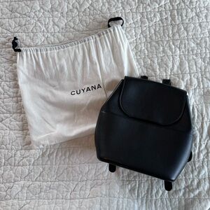 Cuyana Mini Leather Backpack, Black